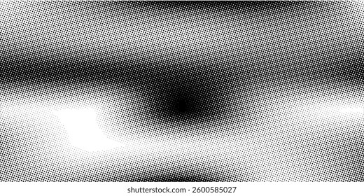 Abstract dotted halftone background. Grainy gradient texture background with dots. Noise Stipple pointillism pattern. Sand  grain  grunge stipple effect.
