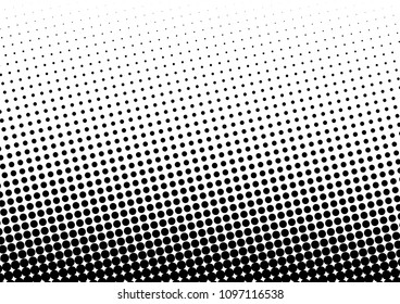 Abstract Dotted Halftone Background. Monochrome Vintage Overlay. Pop-art Pattern. Black and White Texture. Vector illustration