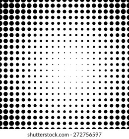 Abstract dotted halftone black and white background