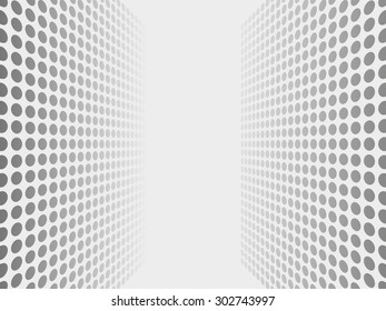 Abstract dotted halftone effect vector background