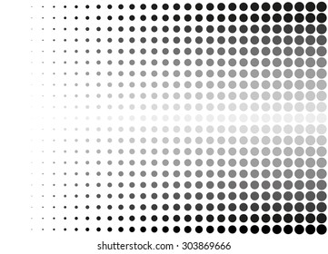 Abstract dotted halftone effect vector background