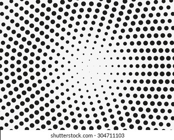Abstract dotted halftone effect vector background