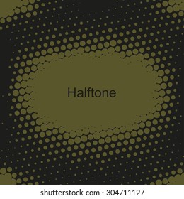 Abstract dotted halftone effect vector background