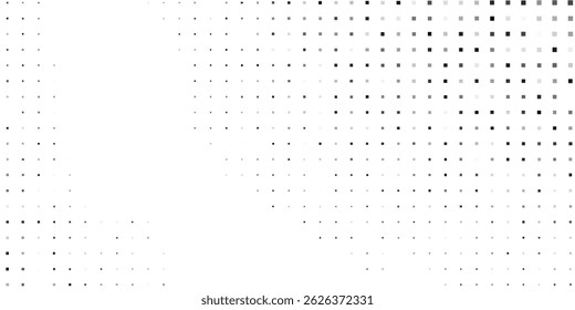 Abstract dotted halftone gradient texture. Vanishing polka dot background simple modern art design