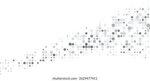 Abstract dotted halftone gradient texture. Vanishing polka dot background. Repeating dots gradation pattern abstract simple art