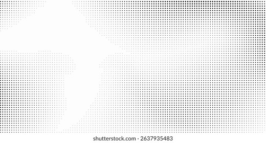 Abstract Dotted halftone gradient texture. Vanishing polka dot background. Repeating dots gradation simple abstract