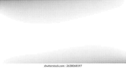 Abstract dotted halftone gradient texture. Vanishing polka dot background. Repeating dots simple abstract