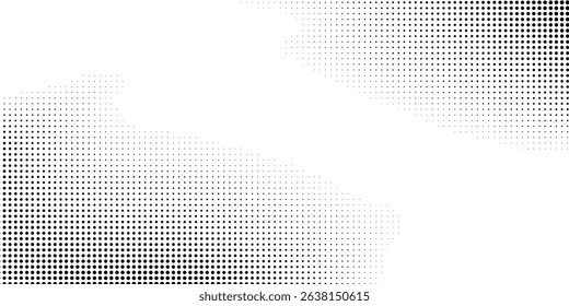 Abstract dotted halftone gradient texture. Vanishing polka dot background abstract