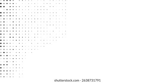 Abstract dotted halftone gradient texture. Vanishing polka dot background. Repeating dots gradation pattern background abstract simple art
