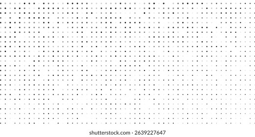 Abstract dotted halftone gradient texture. Vanishing polka dot background. Repeating dots gradation simple modern art design
