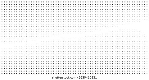 Abstract dotted halftone gradient texture. Vanishing polka dot background simple