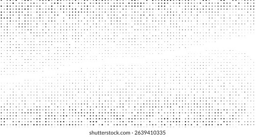 Abstract dotted halftone gradient texture. Vanishing polka dot simple