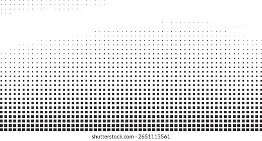 Abstract dotted halftone gradient texture. Vanishing polka dot simple abstract art design