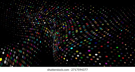 Abstrakte gepunktete Halbtongradientenstruktur. Verschwindender Polka-Punkt-Hintergrund. Wiederholende Punktkorrektur moderne abstrakte einfache Kunstvektor10