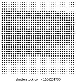 Abstract dotted halftone grungy texture. Vector design background