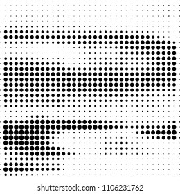 Abstract dotted halftone grungy texture. Vector design background
