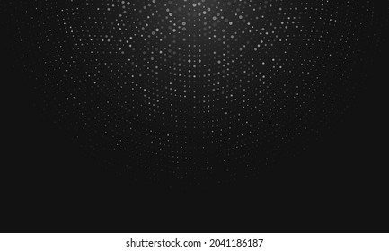 Abstract dotted halftone modern pattern background. Round border Icon using halftone circle dots raster texture. Circular abstract vector background consisting of dots.