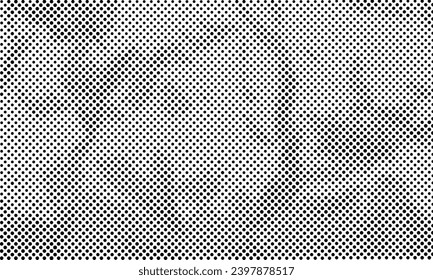 Resumen de semitono de semitono de papel retro Filtro de vectores de textura con fondo transparente escala de grises