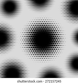 Abstract dotted halftone vector background
