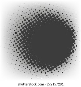 Abstract dotted halftone vector background