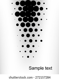 Abstract dotted halftone vector background