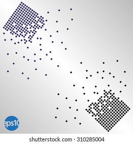 Abstract dotted halftone vector background