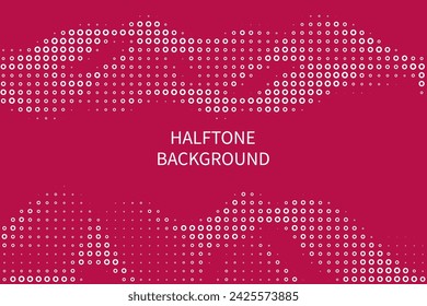 Abstract dotted halftone wave, business background. Curved dots plane symbolized movement, flow motion.