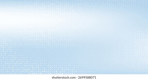 Abstractas fondo azul claro punteado con ondas transparentes. Diseño de patrón de semitono suave