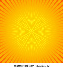 Abstract dotted lines starburst & sunburst background, vector design.