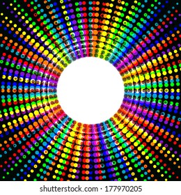 Abstract dotted lines, vector art background