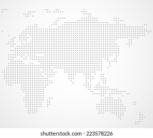 Abstract dotted map