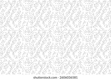 Abstract dotted pattern forming a subtle geometric design on a white background. Modern, seamless, and minimalist texture for various applications.