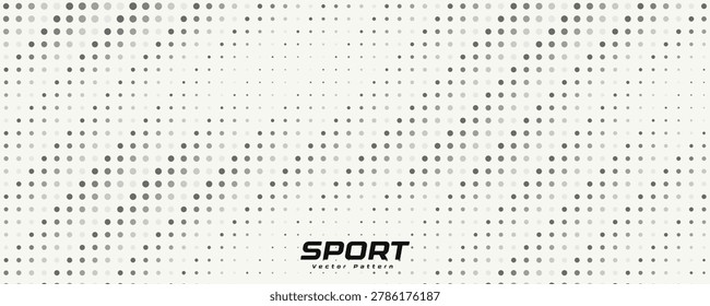Abstract Dotted Pattern, Wavy Halftone Texture, Dynamic Color Wave Background for Action Sport, Speed Race, Running, Tennis and Boxing, Technology and Future Cyber Sport BG. Vector Illustration