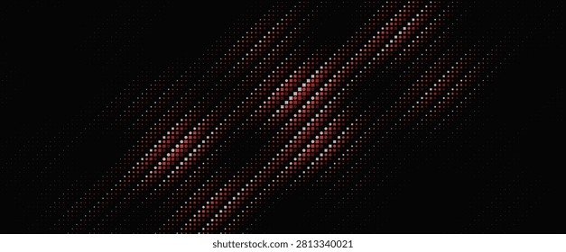 Abstract Dotted Pattern, Wavy Halftone Texture, Dynamic Color Wave Background for Action Sport, Speed Race, Running, Tennis and Boxing, Technology and Future Innovation BG. Vector Illustration