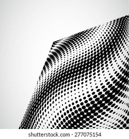 Abstract dotted perspective background