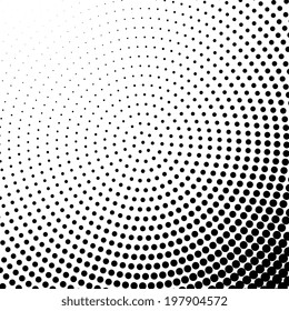 Abstract dotted radial background