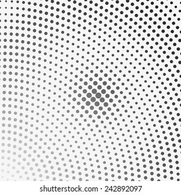 Abstract dotted radial background