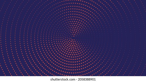 Abstract dotted radial texture background vetor. 