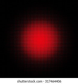 Abstract dotted radial vector background