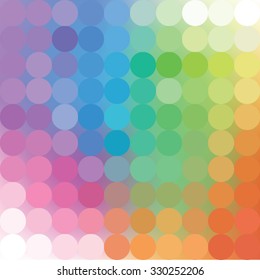 Abstract Dotted rainbow color background, vector editable