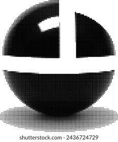 Abstract dotted representation of a ball