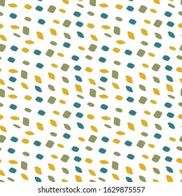 Abstract dotted seamless pattern in pastel colors. Vector design for fabric, cover, paper, interior decor and other users