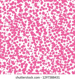 Abstract dotted seamless pattern. Textured chaotic dot tile background. Modern texture