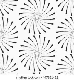Abstract dotted seamless texture. Monochromatic vector pattern