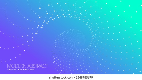 Abstract dotted shape background. Modern gradient abstract background.