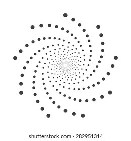 Abstract dotted shape.Vector design element