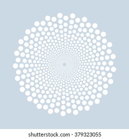 Abstract dotted shape.Vector design element