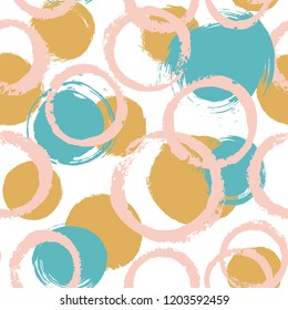 Abstract dotted, striped seamless pattern. Vector grunge design for fabric, wrap, print, scrapbook, textile backgrounds and beauty product