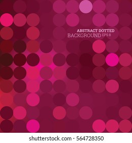 Abstract dotted valentine color background, vector editable eps 8