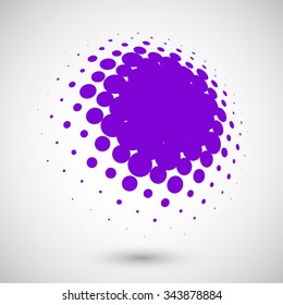 Abstract dotted vector background